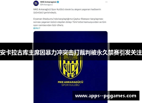 安卡拉古库主席因暴力冲突击打裁判被永久禁赛引发关注